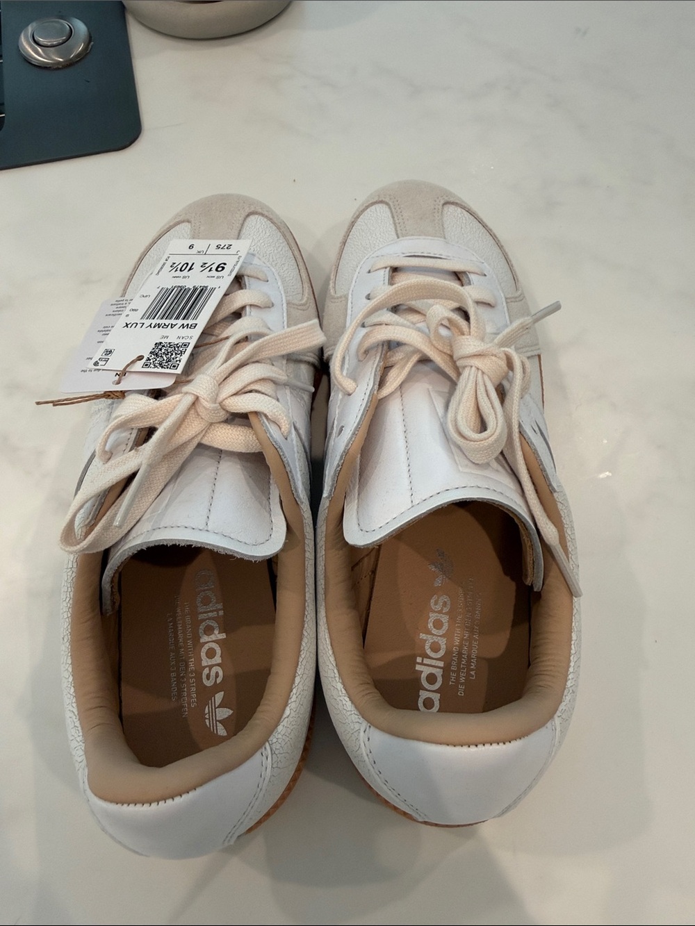 adidas BW Army Lux Sneakers - White & Tan - Picture 3 of 3